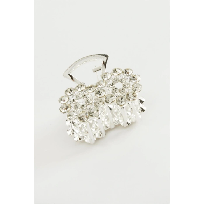 Sonsuzluk Taşlı Metal Mandal Toka 4,5 cm