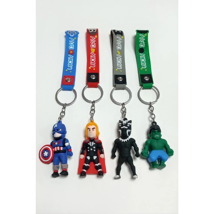 Süper Kahraman Silikon Anahtarlık