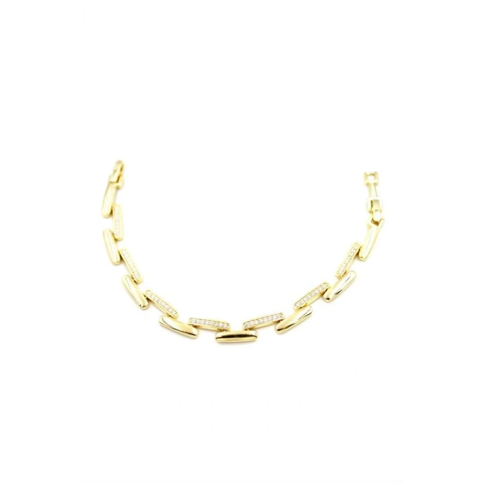 Taşlı Bileklik - Altın