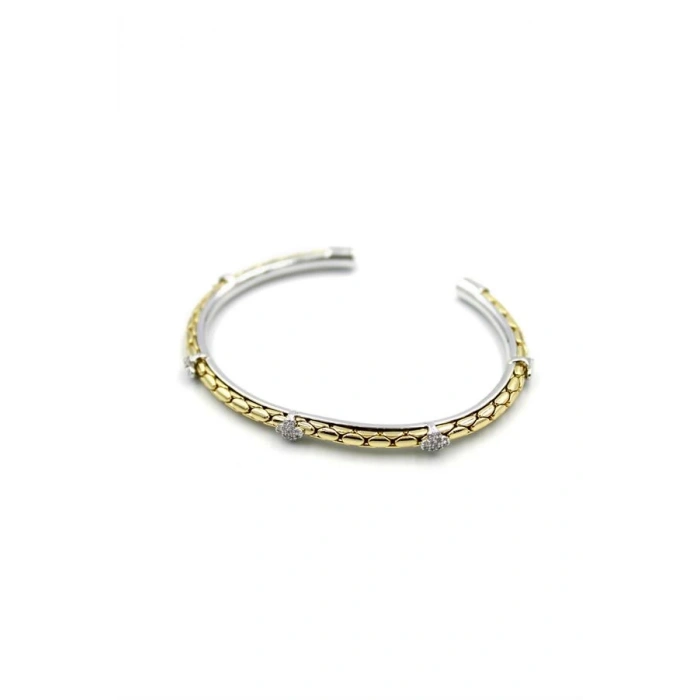 Taşlı Bilezik - Altın