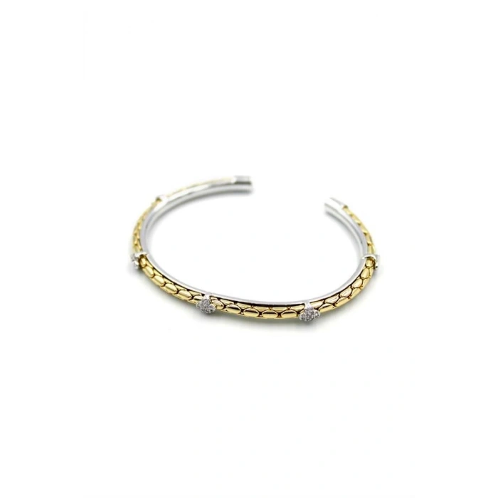 Taşlı Bilezik - Altın