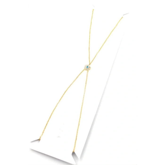 Taşlı Çiçek Şahmeran - Altın