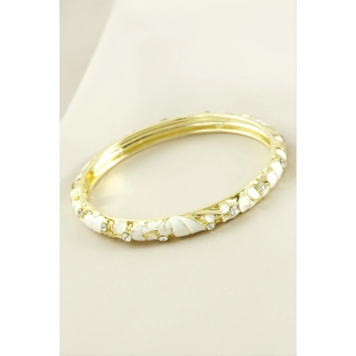 Taşlı Mineli Kelepçe Bileklik