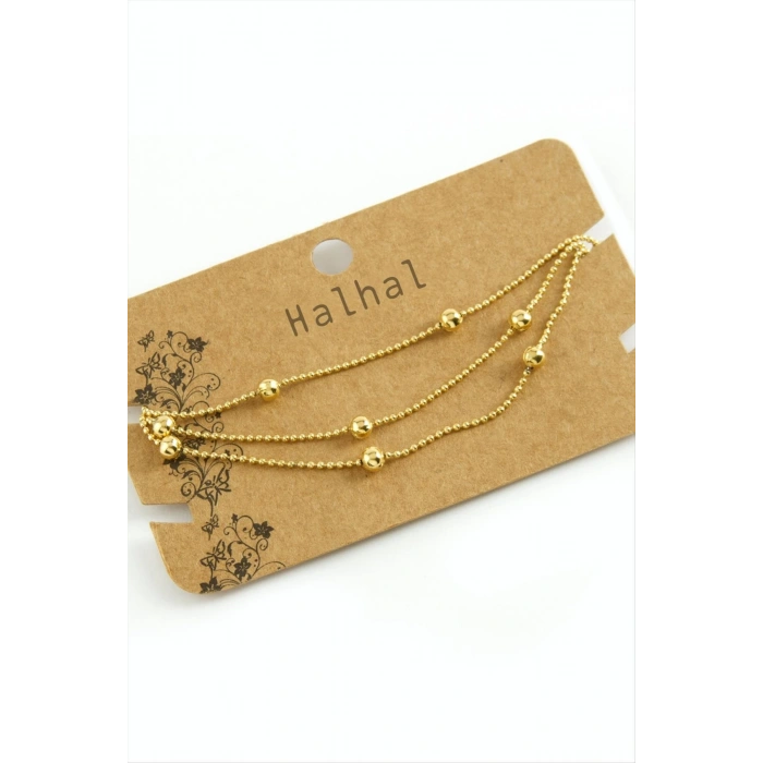 Üç Zincirli Lüks Çelik Halhal