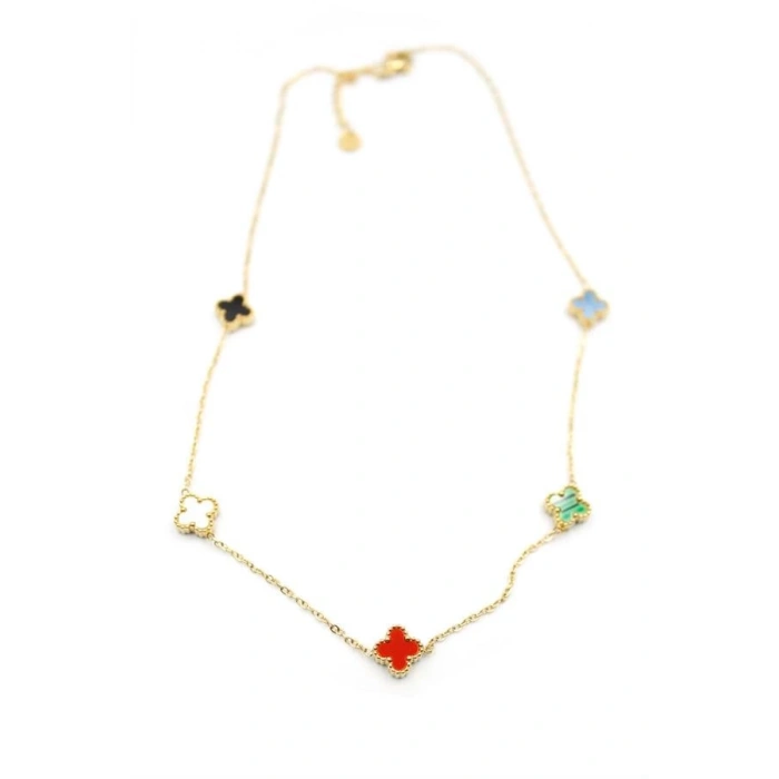 Vc Yonca Kolye - ÇOK RENKLİ