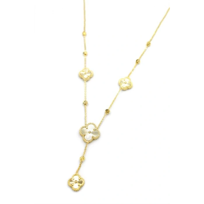 VC Yonca Y Kolye - Altın