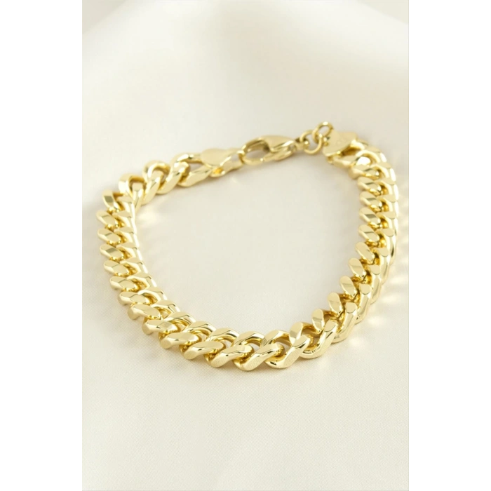 Xuping Düz  Zincir Lüks Çelik Bileklik