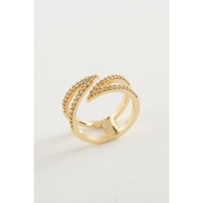 Yaprak Zirkon Taşlı Yüzük