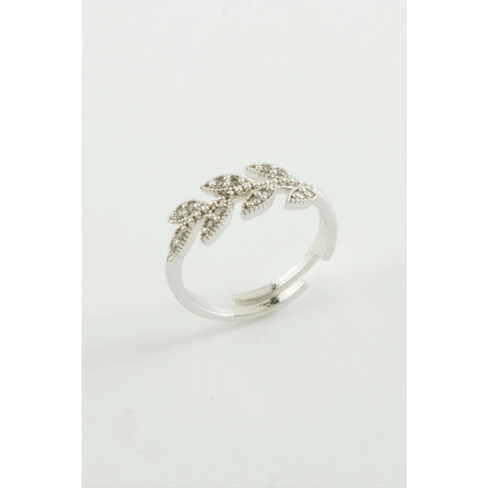 Yaprak Zirkon Taşlı Yüzük