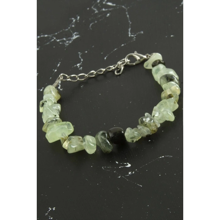 Yeşim Kırık Doğaltaşlı Bileklik