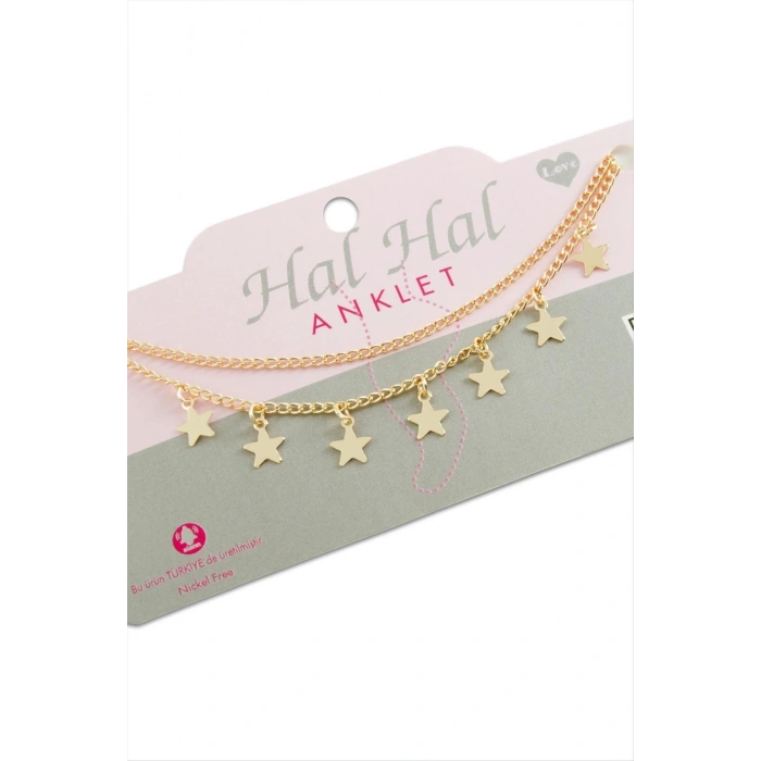 Yıldız Çift Zincirli Halhal