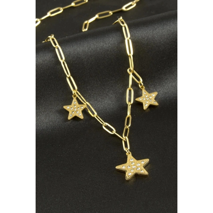 Yıldız Lüks Çelik Kolye