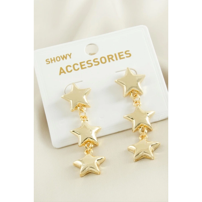 Yıldız Trend Metal Küpe