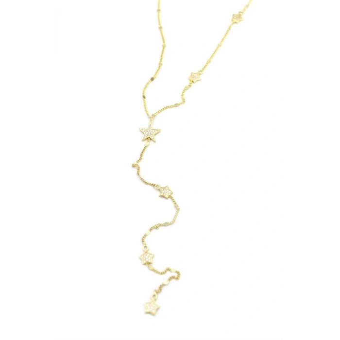 Yıldız Y Kolye - Altın