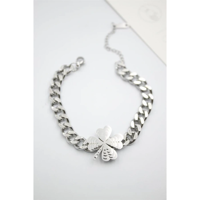 Yonca Bileklik - Gümüş