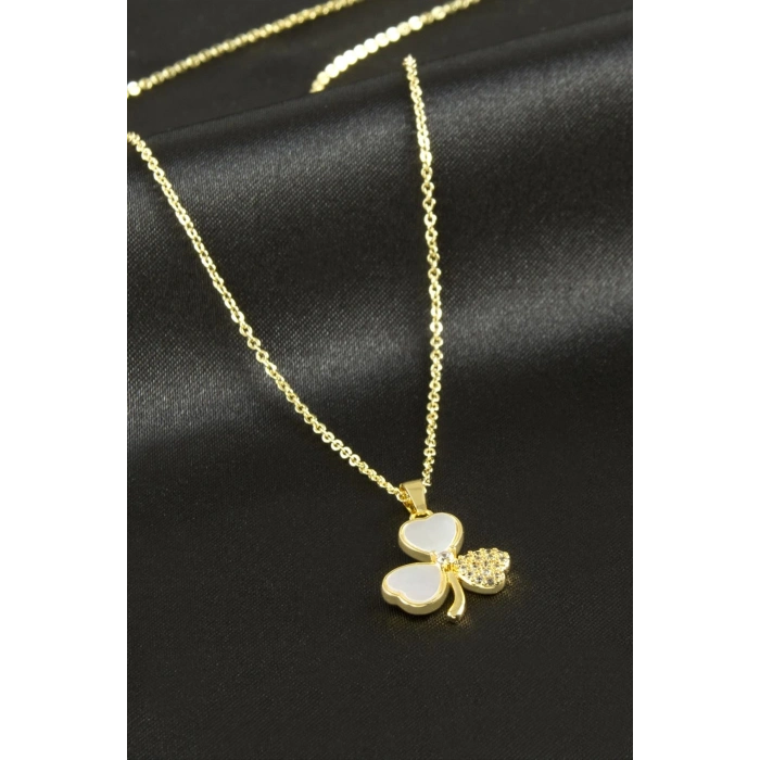 Yonca Sedef Lüks Çelik Kolye