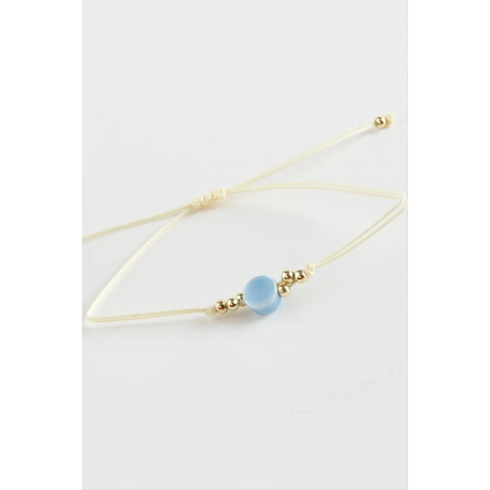 Yuvarlak Cam İp Bileklik