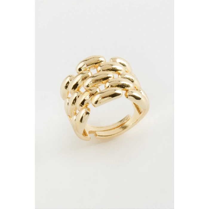 Zincir Şekilli Metal Yüzük