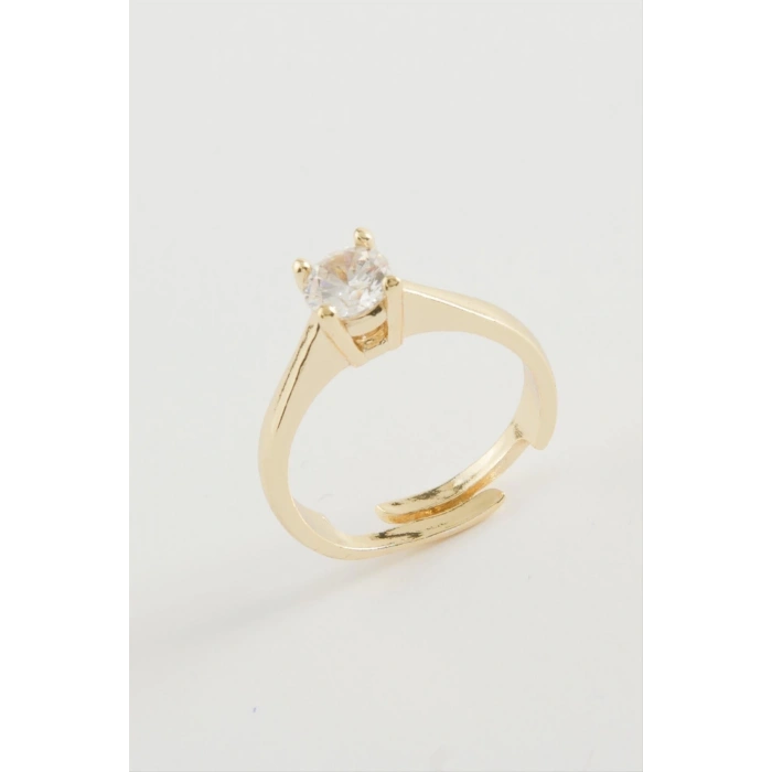 Zirkon Tek Taşlı Yüzük