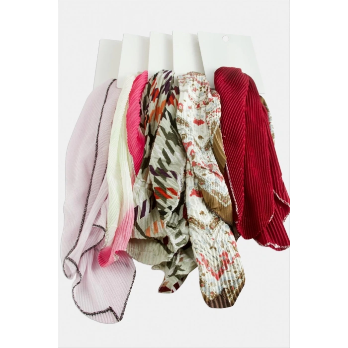 Zr Karışık Pliseli Fular 50 cm