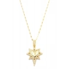 Kalp Yıldız Kolye - Altın