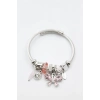 Kelebek Charm Bilezik - Pembe