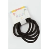 Siyah Renkli Lastikli Toka 6 Adet