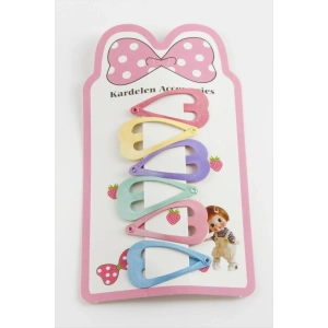 10 Adet Kalp Çıtçıtlı Toka 4 cm