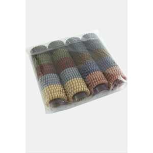 100 Adet Renkli Makarna Lastik Toka