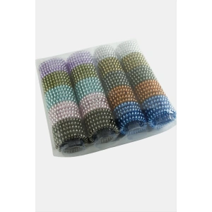 100 Adet Renkli Makarna Lastik Toka