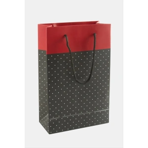 11*17 Benekli İpli Karton Çanta 1 Adet