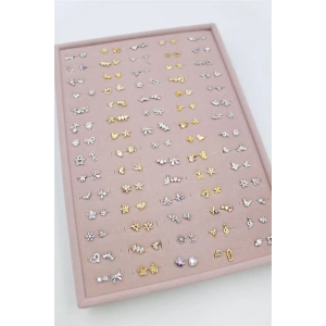 140lı Standlı Tragus Küpe - ÇOK RENKLİ