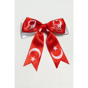 23 Nisan 19 Mayıs Türk Bayraklı Atatürk İmzalı Otomatik Toka