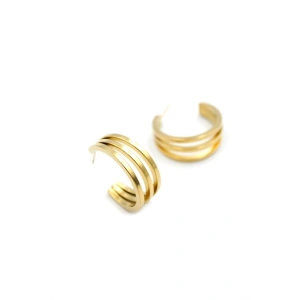 3lü Halka Küpe - Altın