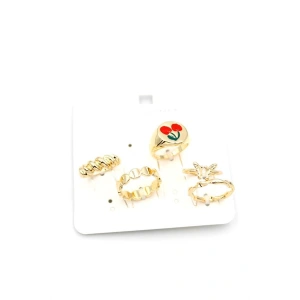 5li Set Yüzük - Altın