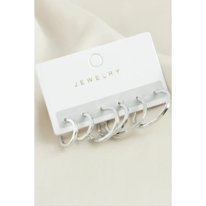 6 Adet Ezme Halka Küpe