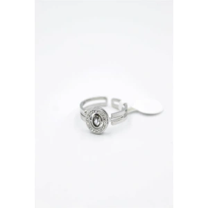 6lı Yuvarlak Taşlı Yüzük - Gümüş