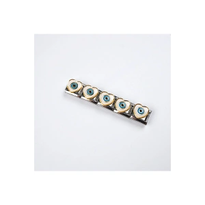 Kalp Nazar 9 Mm Paslanmaz Çelik Italyan Bileklik Charmı (1 Adet Fiyatı)