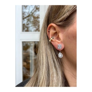 Baget ve Damla Taşlı Sallantılı Küpe, Tasarım Küpe