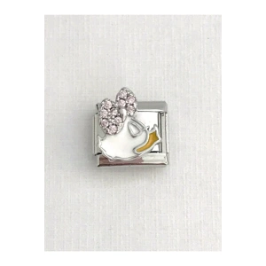 Marka Model 9 Mm Paslanmaz Çelik Italyan Bileklik Charmı