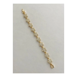 Yıldız Figürlü Çelik Bileklik 18 cm
