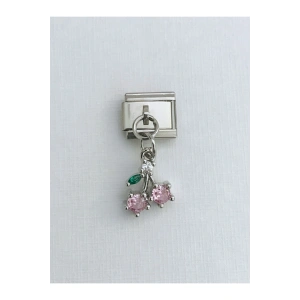 Pembe Kiraz Çelik İtalyan Charm