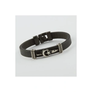 Ay Yıldız Kaliteli Suni Deri Bileklik