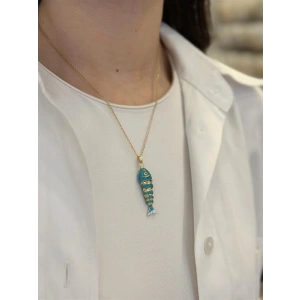 Balık Kolye - Turkuaz
