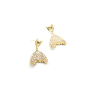 Balık Küpe - Altın