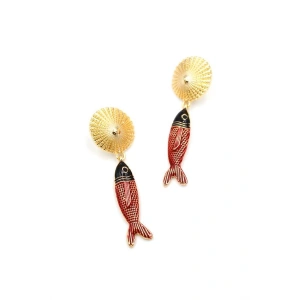 Balık Küpe - Altın