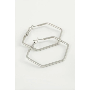 Beşgen Halka Küpe 4 cm