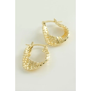 Burgulu Kilitli Halka Küpe