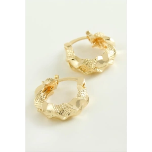 Burgulu Kilitli Halka Küpe