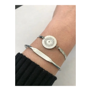 Çelik 316 L Kararmaz Zirkon Göz Bileklik